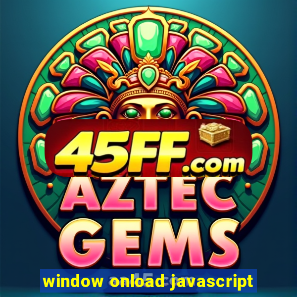 window onload javascript